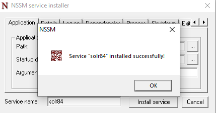 Install Solr Using NSSM 8