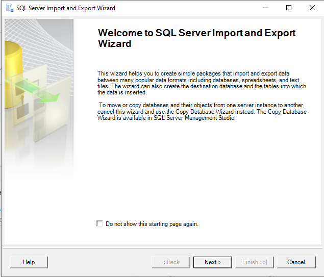 1 Export Wizard